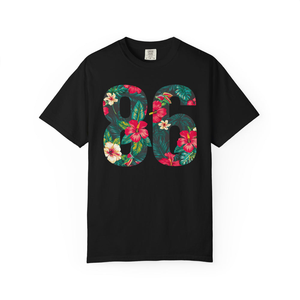 86 Floral Number Tropical Hibiscus Mens WUNDERLAND Heritage Short Sleeve Tee