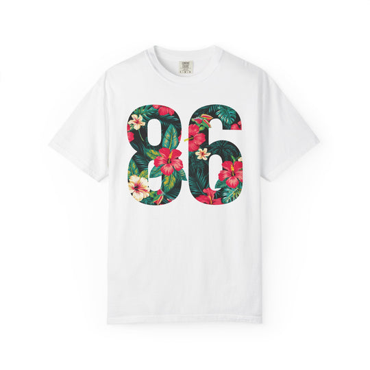 86 Floral Number Tropical Hibiscus Mens WUNDERLAND Heritage Short Sleeve Tee