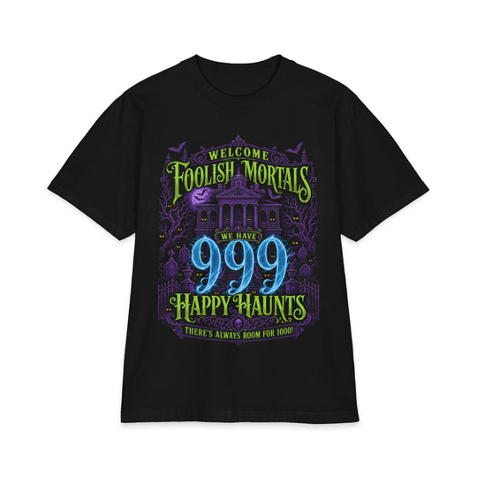Happy Haunts Heavyweight Boxy Fit Halloween Tee
