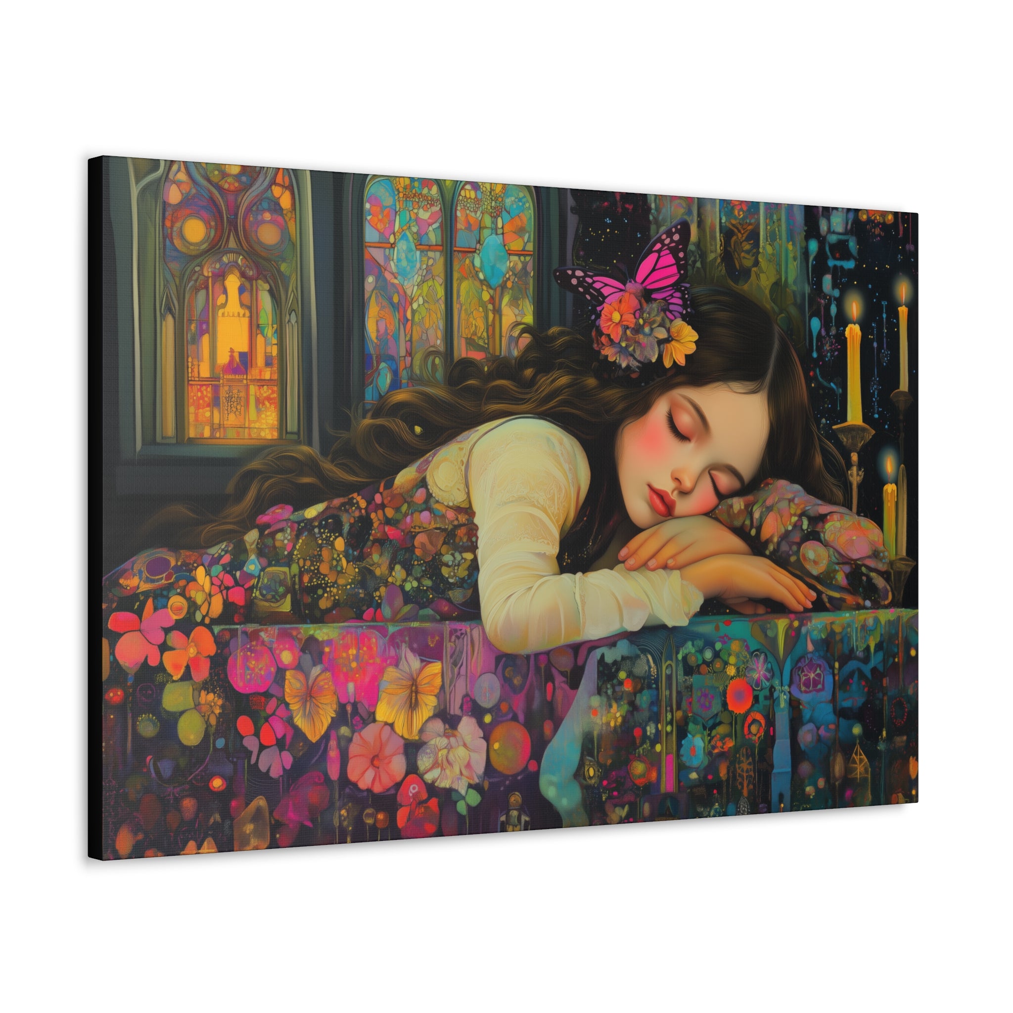 A Dream In Her Sleep Canvas Print