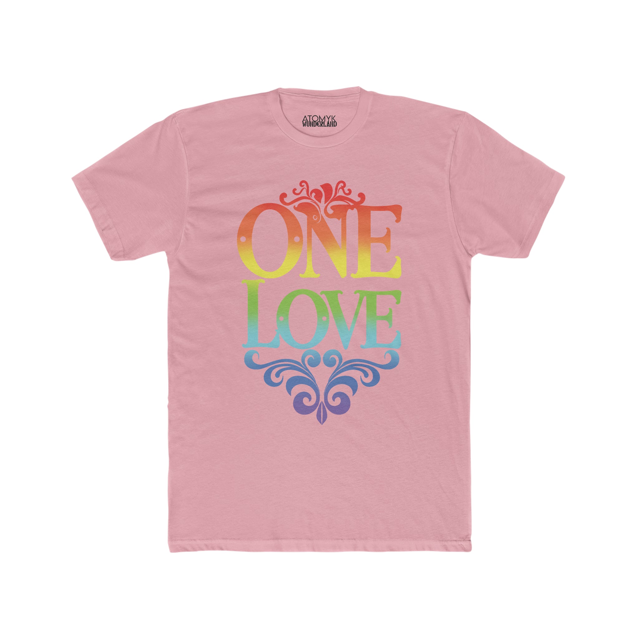 One Love Rainbow Blend Mens Pride 24 Graphic Tee