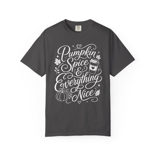 Pumpkin Spice &amp; Everything Nice Womens WUNDERLAND Halloween Booteek Short Sleeve Tee