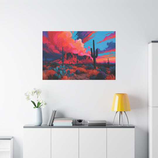 Sunrise Desert Skies Canvas Wall Art