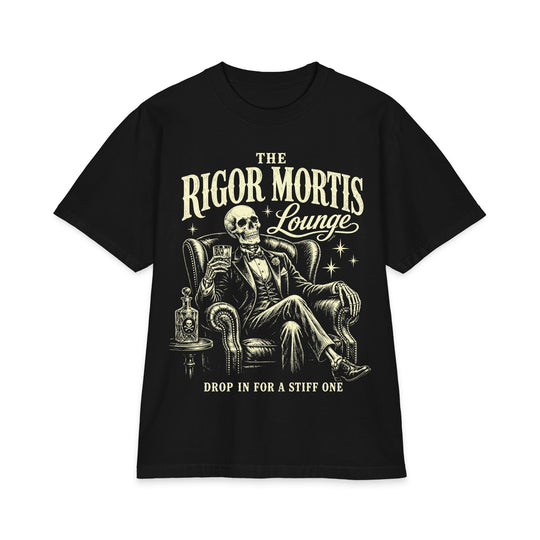 The Rigor Mortis Lounge Heavyweight Boxy Fit Halloween Tee