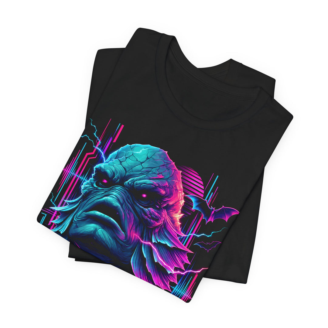 The Creature Retro Vaporwave Horror Men&