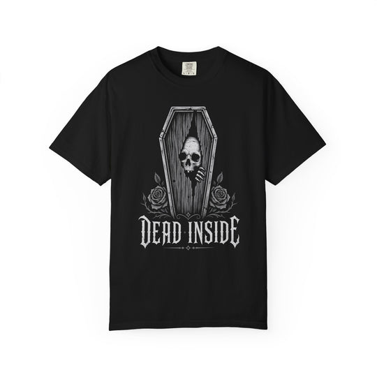 Dead Inside Coffin Skull Mens WUNDERLAND Halloween Booteek Short Sleeve Tee
