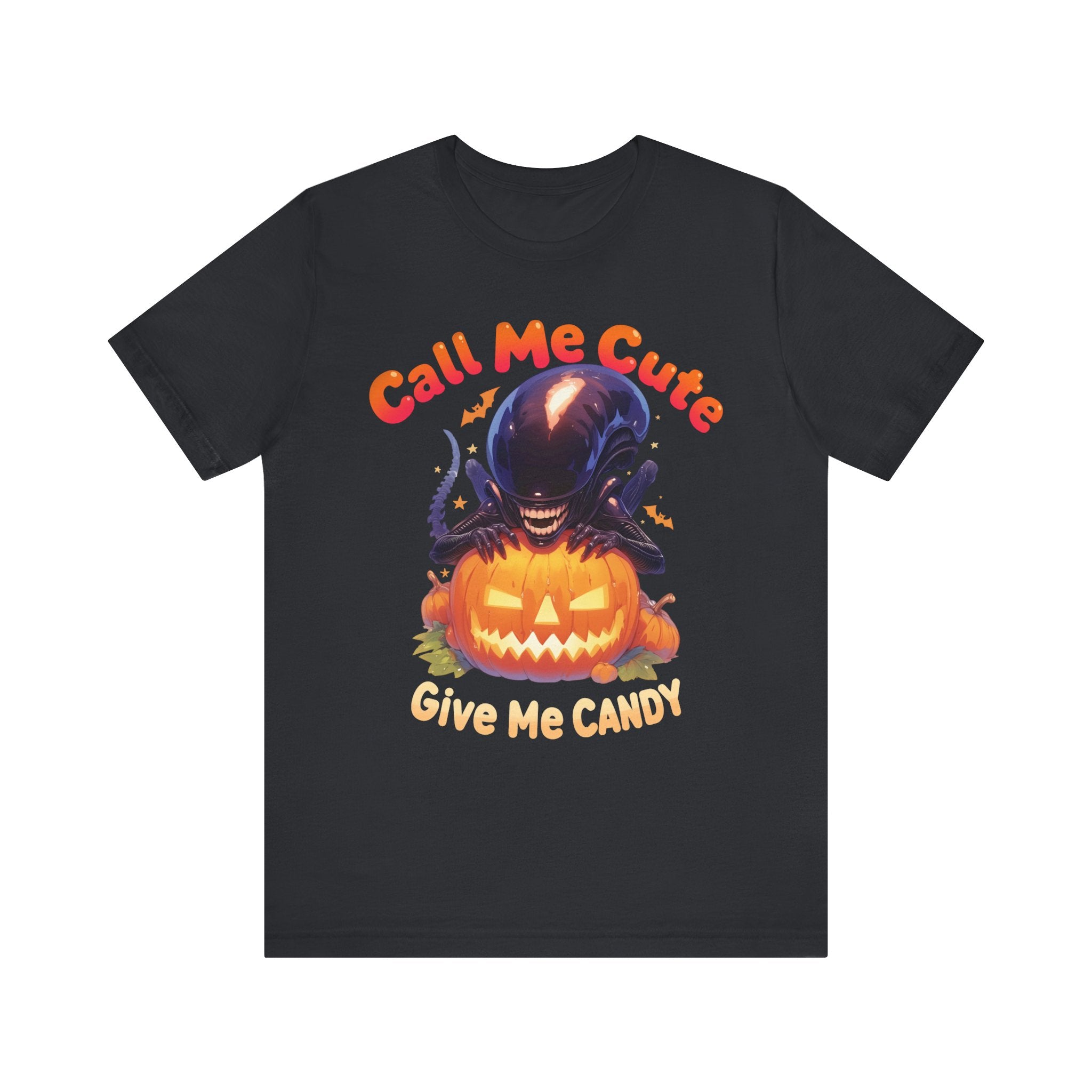 Call Me Cute Give Me Candy Mens Halloween Booteek Jersey Short Sleeve Tee