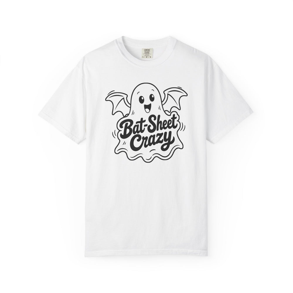 Bat Sheet Crazy Ghost Womens WUNDERLAND Backyard Dept Halloween Booteek Short Sleeve Tee