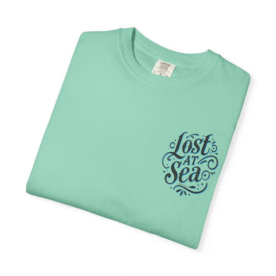 LOST AT SEA NAUTICAL COMPASS SKULLS Mens AQUA VIDA Short Sleeve Tee