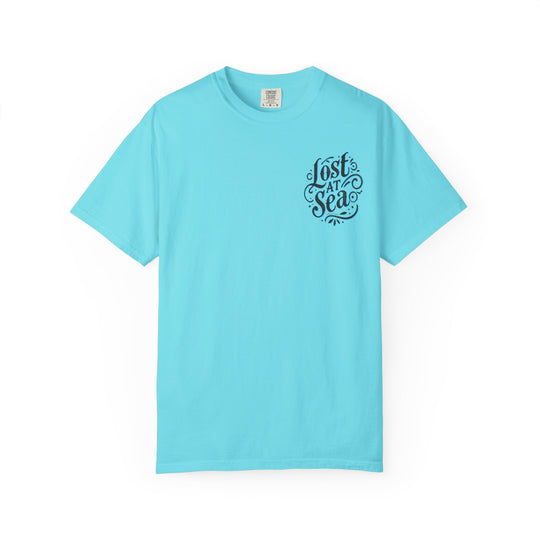 LOST AT SEA NAUTICAL COMPASS SKULLS Mens AQUA VIDA Short Sleeve Tee