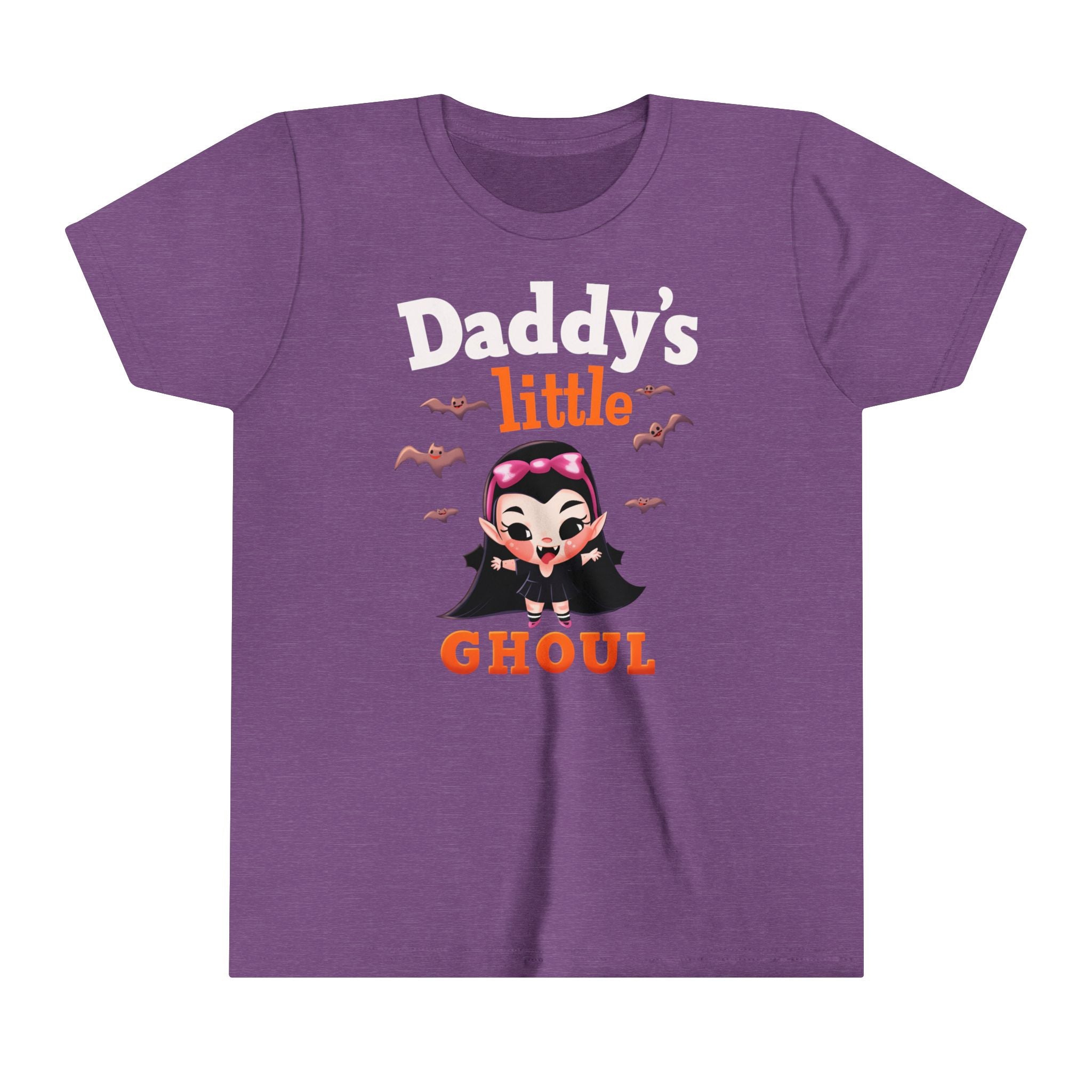 Daddy’s Little Ghoul Vamp Girls Halloween Short Sleeve Tee