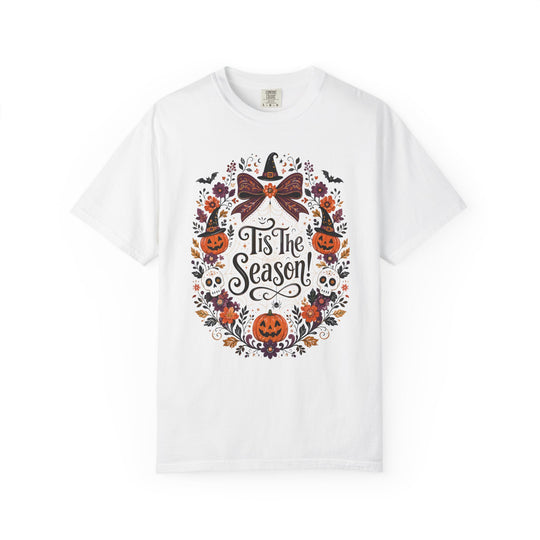 Tis The Season Spooky Wreath Womens WUNDERLAND Halloween Booteek Short Sleeve Tee