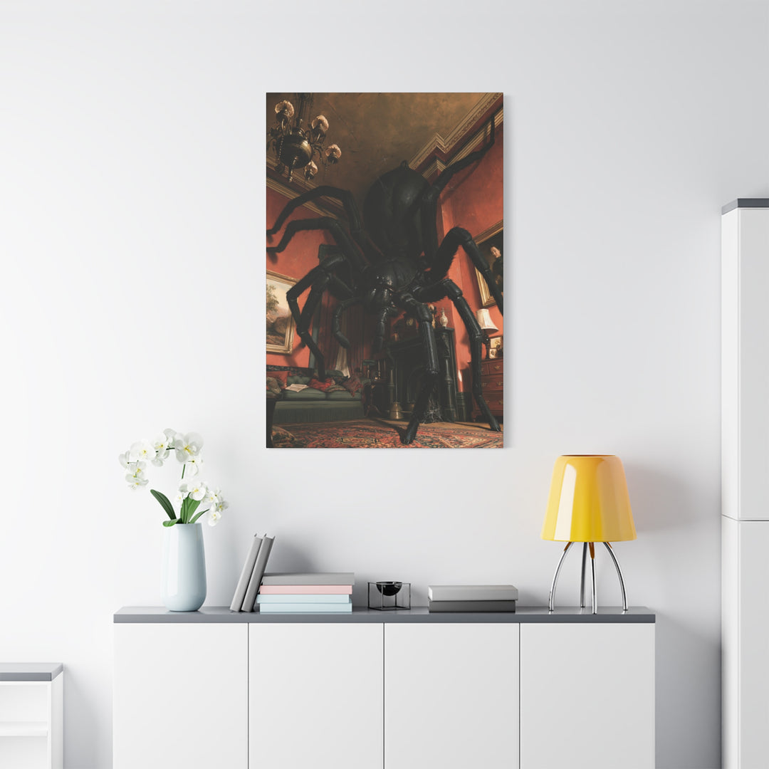 Creeping Spider Gothic Horror Canvas Wall Art