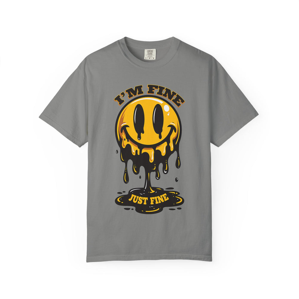 I'm Fine Happy Face Mens ATOMYK Short Sleeve Tee
