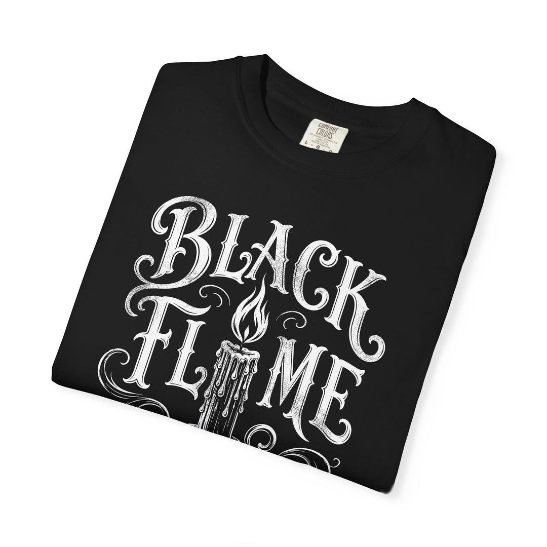 Black Flame Candle Co. Vintage Witchy Candle Mens WUNDERLAND Halloween Booteek Short Sleeve Tee