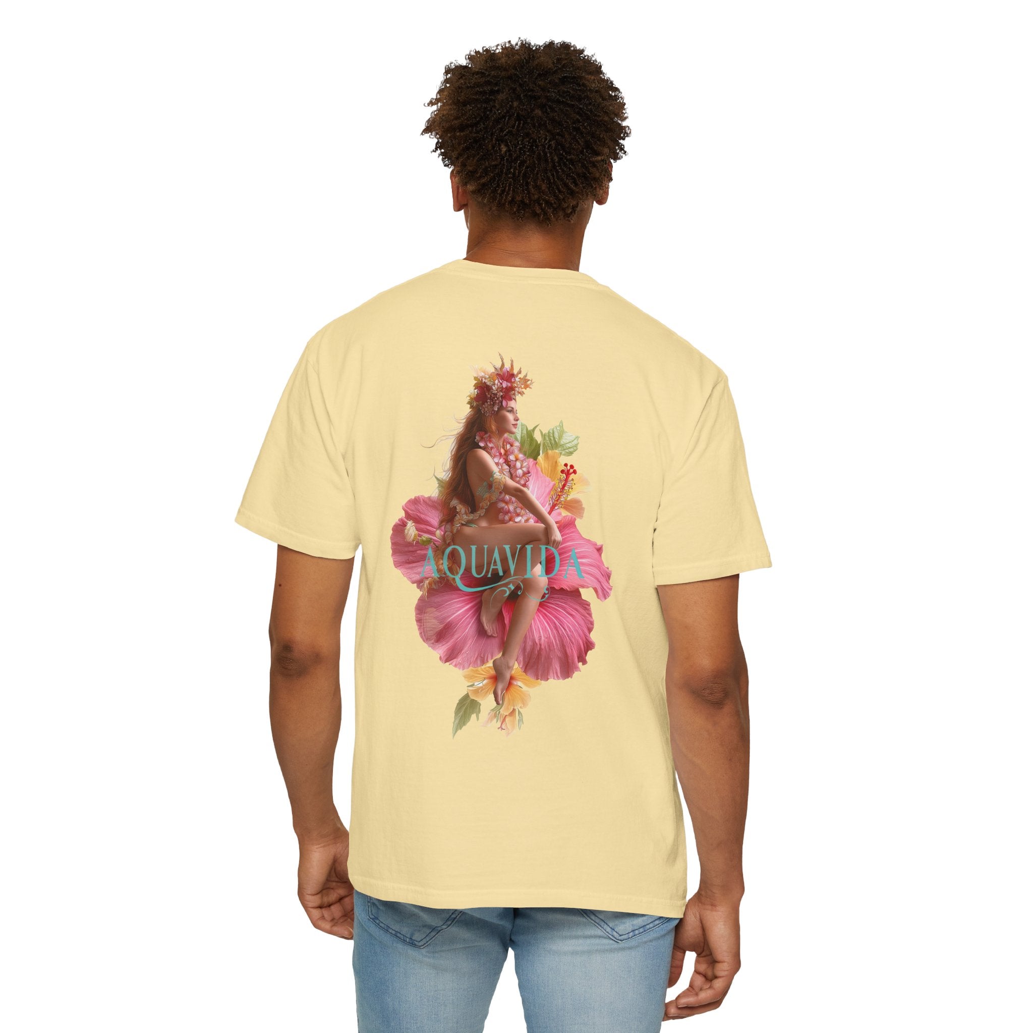 BEAUTY IN BLOOM Mens AQUA VIDA Short Sleeve Tee