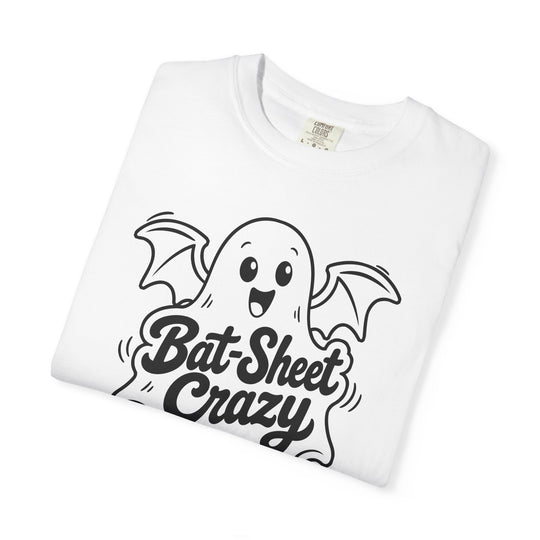 Bat Sheet Crazy Ghost Womens WUNDERLAND Backyard Dept Halloween Booteek Short Sleeve Tee