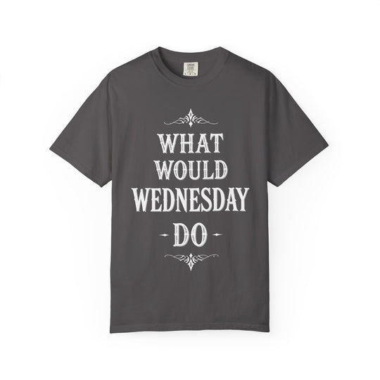 What Would Wednesday Do Womens WUNDERLAND Backyard Dept Halloween Booteek Short Sleeve Tee