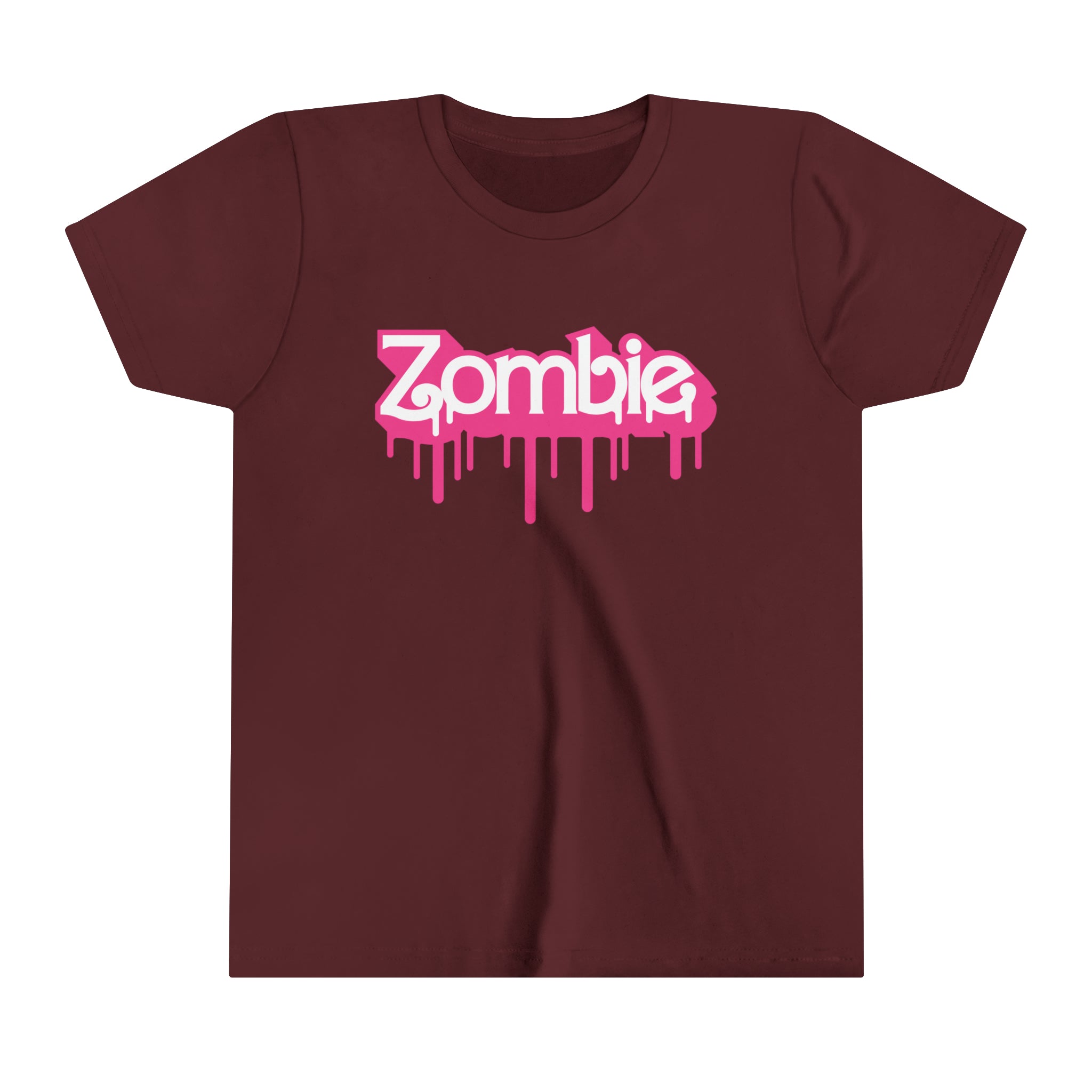 ZOMBIE LOGO Girls Halloween Short Sleeve Tee