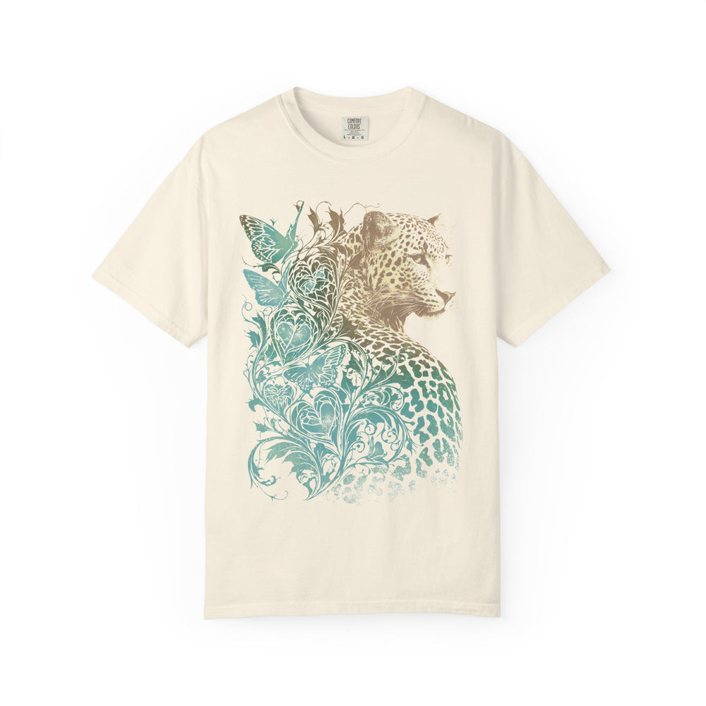 Leopard Flora Womens L'Atomique Relaxed Fit Comfort Colors Graphic Tee