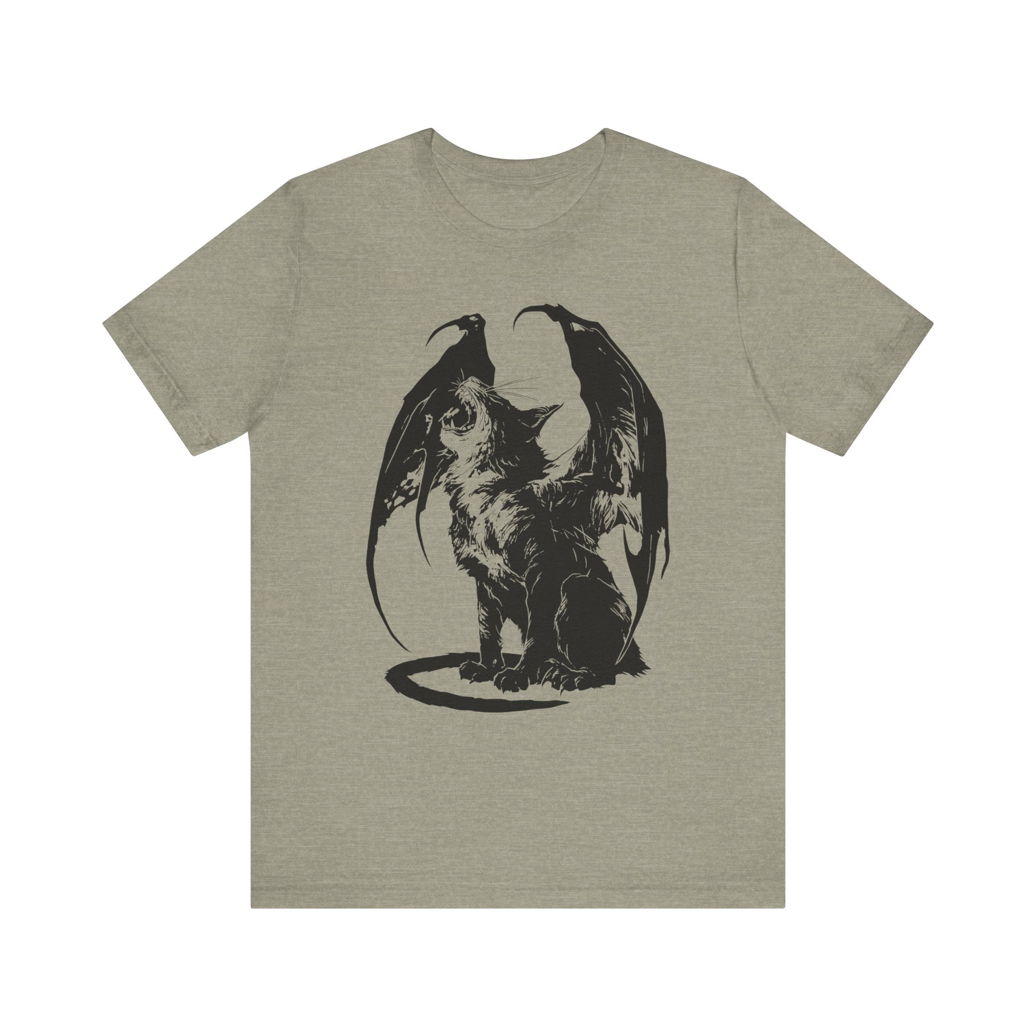 Demon Cat Mens Halloween Booteek Jersey Short Sleeve Tee