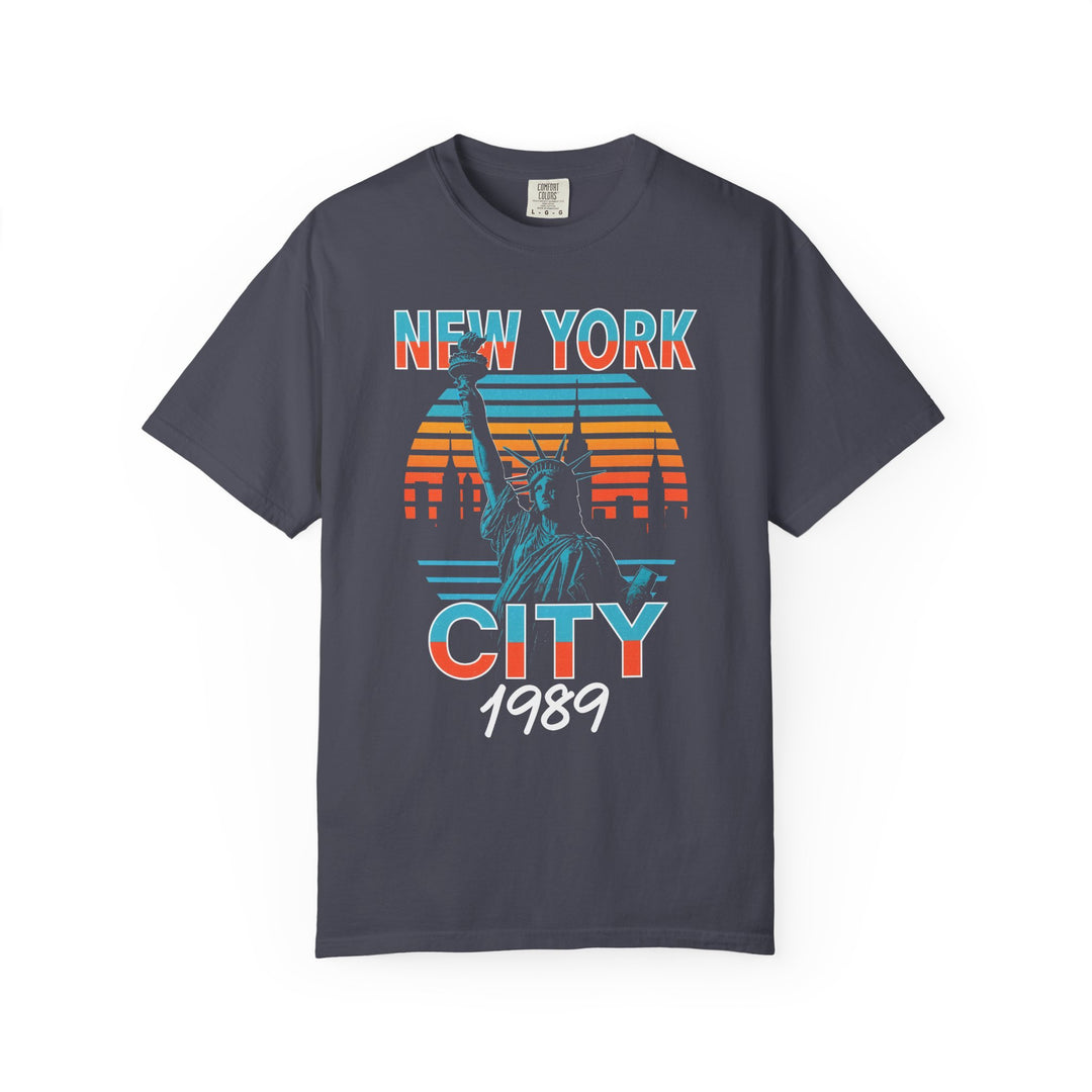 New York City Liberty 1989 Vintage Mens WUNDERLAND Heritage Short Sleeve Tee