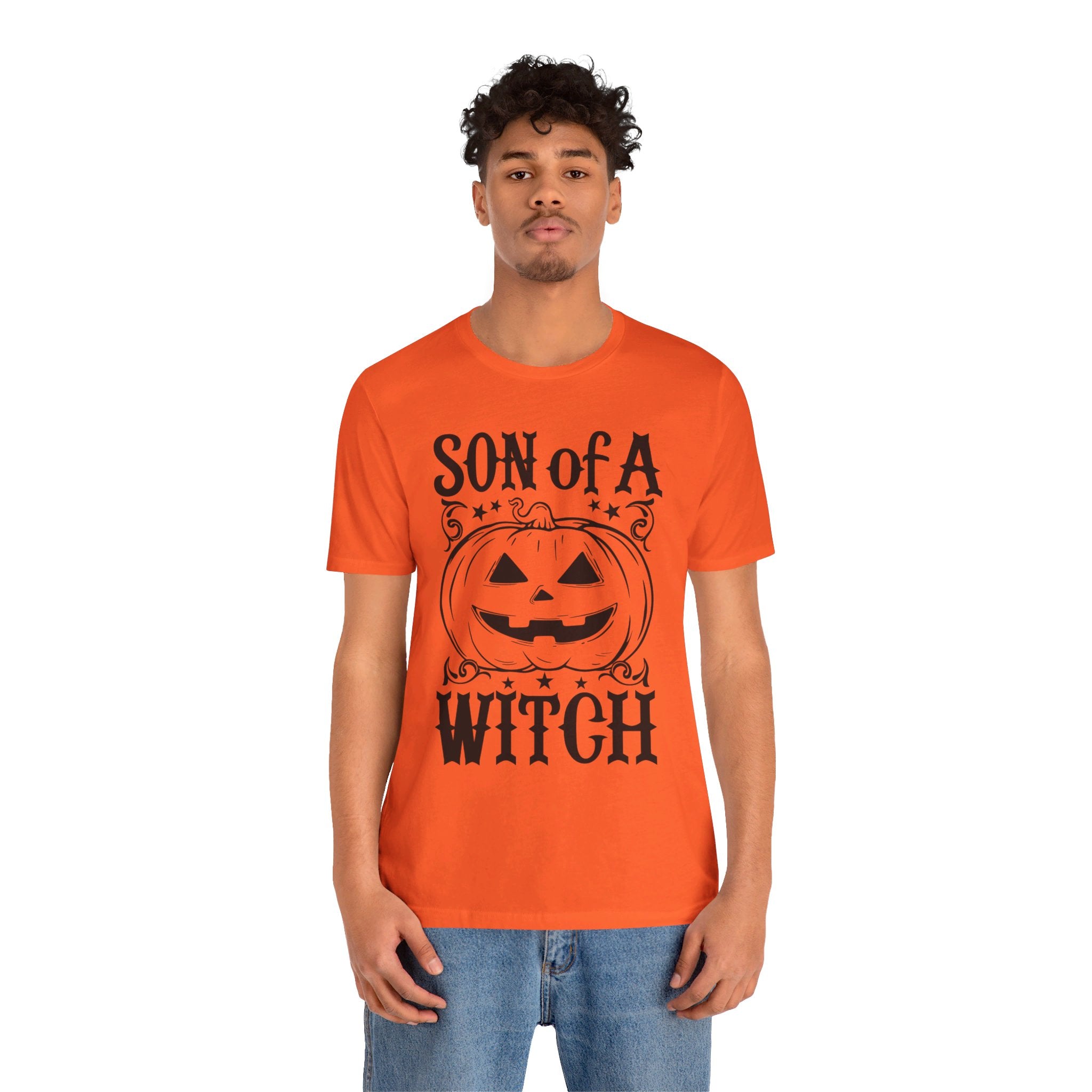 Son Of A Witch Dark Mens Halloween Booteek Jersey Short Sleeve Tee