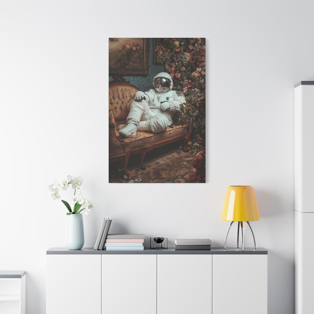 I Need My Space Astronaut Canvas Wall Art