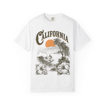 California Surf Vintage Mens WUNDERLAND Short Sleeve Tee