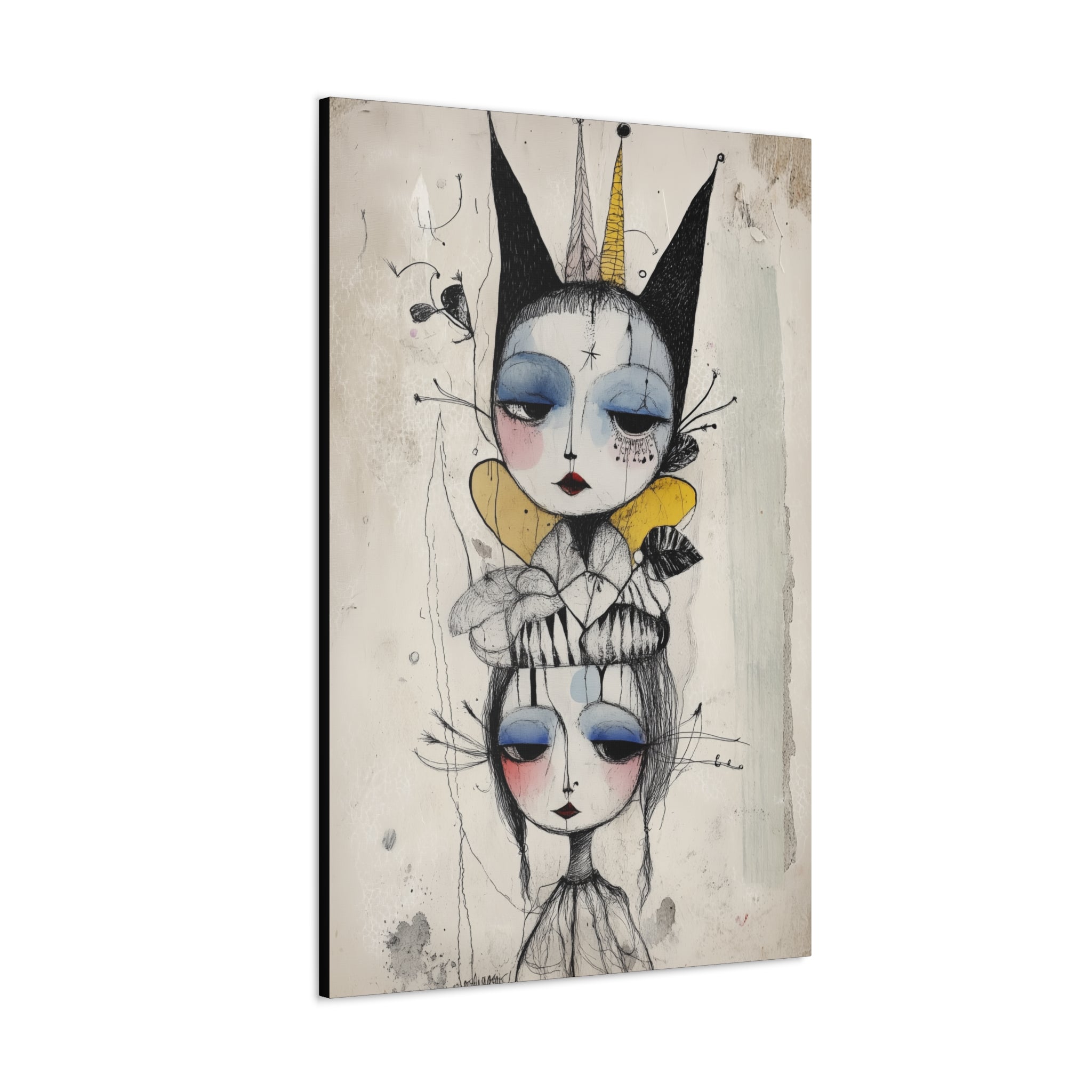 Queen In The Jester’s Court Canvas Print