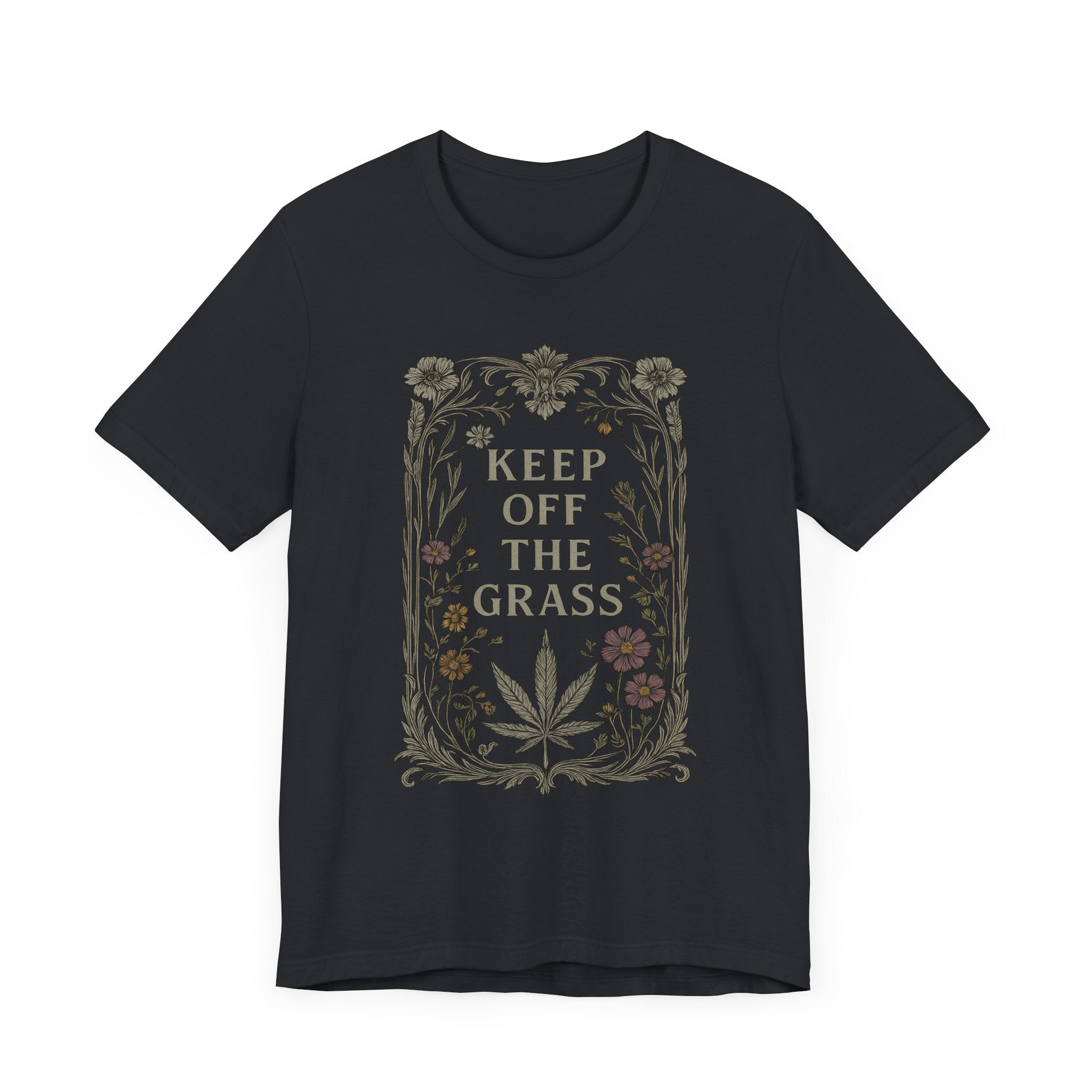KEEP OFF THE GRASS Vintage Womens L'Atomique Graphic Tee