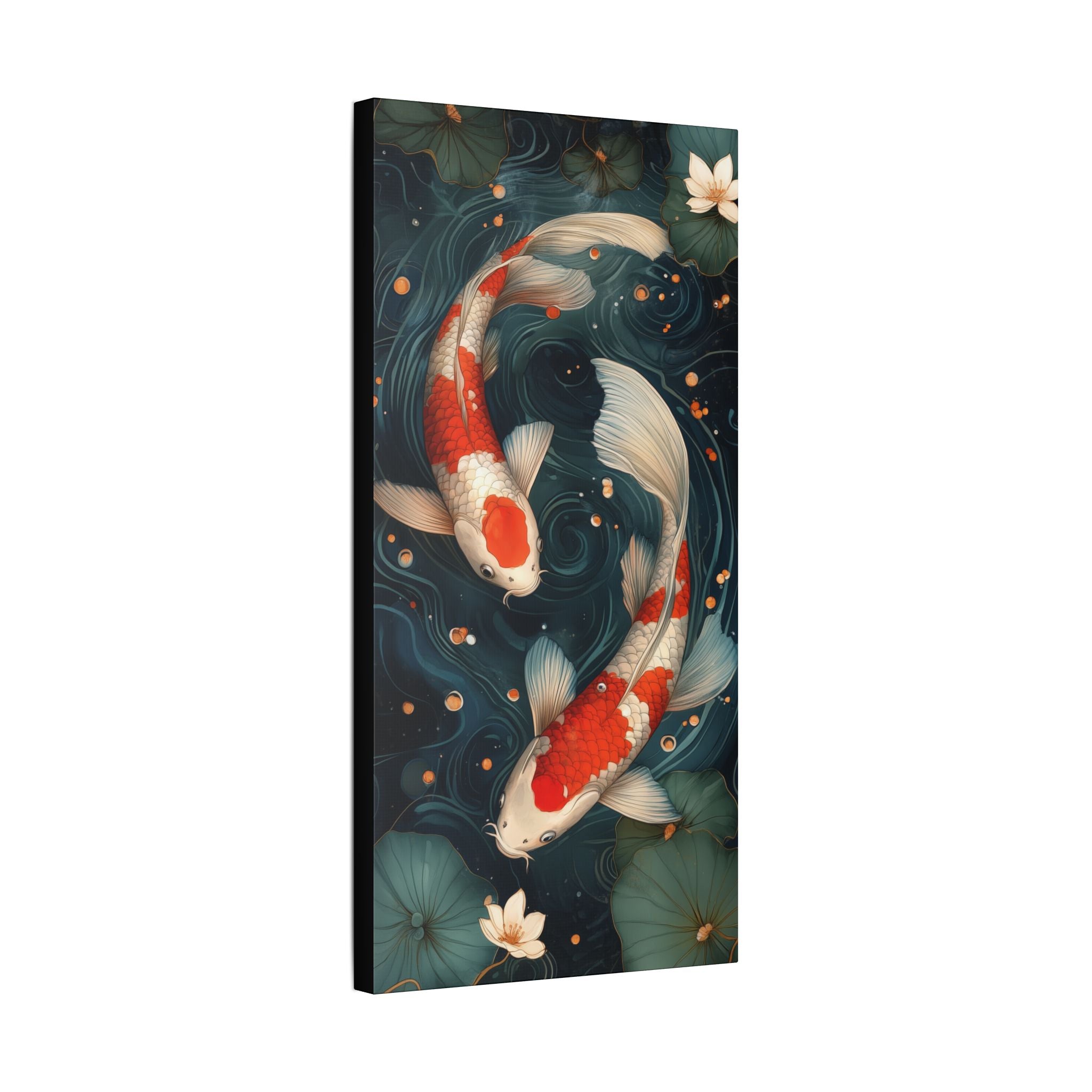 Koi Downstream Canvas Print