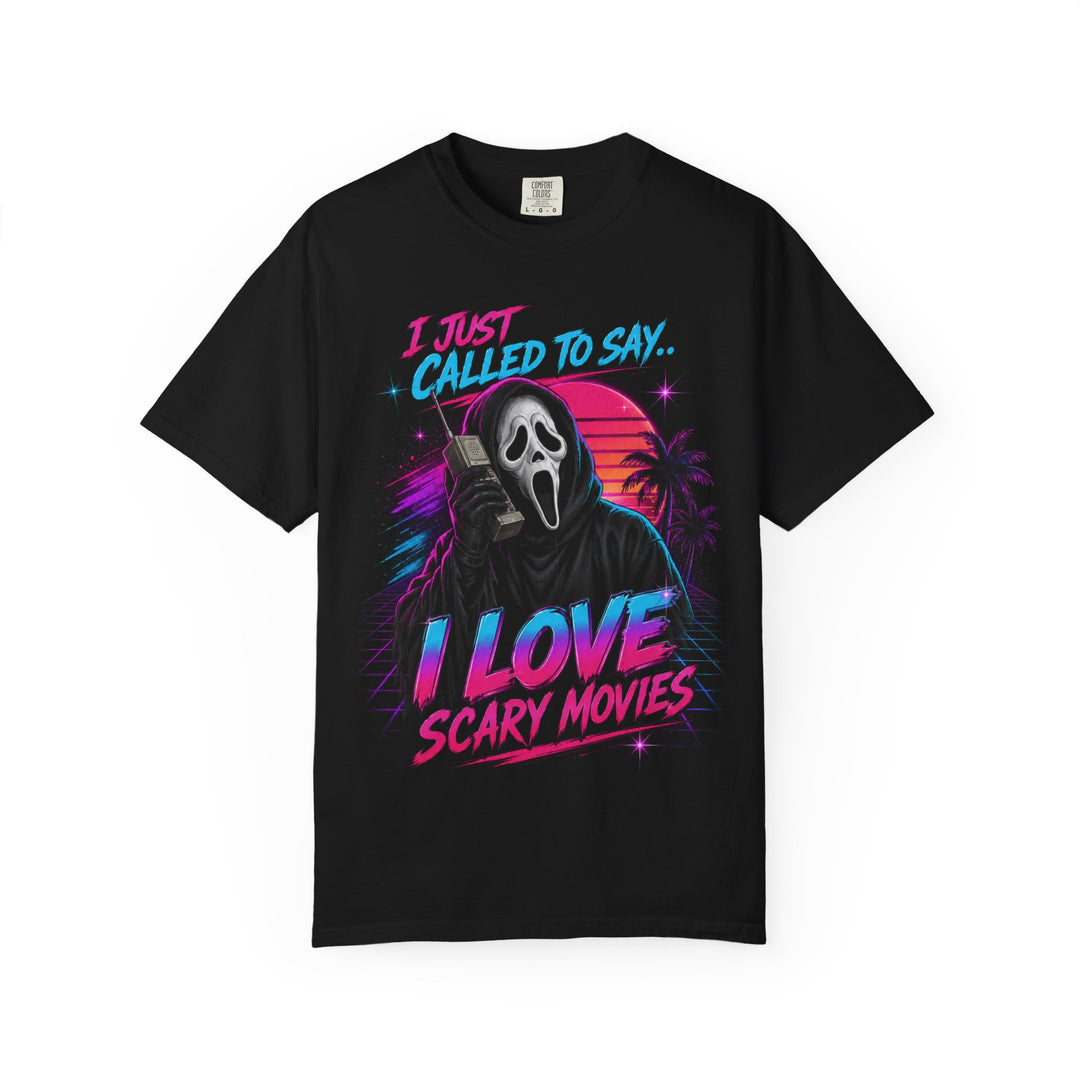 I Love Scary Movies Retro Horror Mens WUNDERLAND Halloween Booteek Short Sleeve Tee