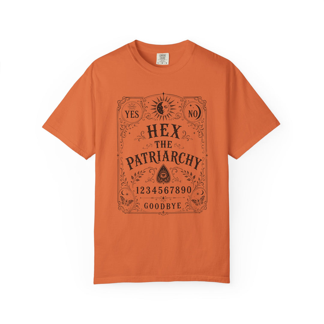 "Hex the Patriarchy" Ouija-Inspired Womens WUNDERLAND Halloween Booteek Short Sleeve Tee