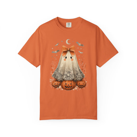 Lace Ghost Pumpkin Patch Womens WUNDERLAND Backyard Dept Halloween Booteek Short Sleeve Tee