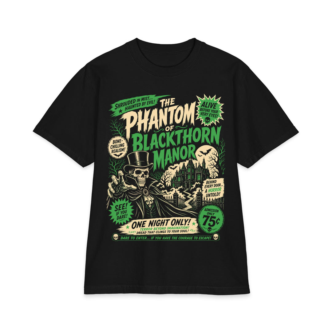 The Phantom of Blackthorn Manor Men’s Heavyweight Boxy Fit Halloween Tee