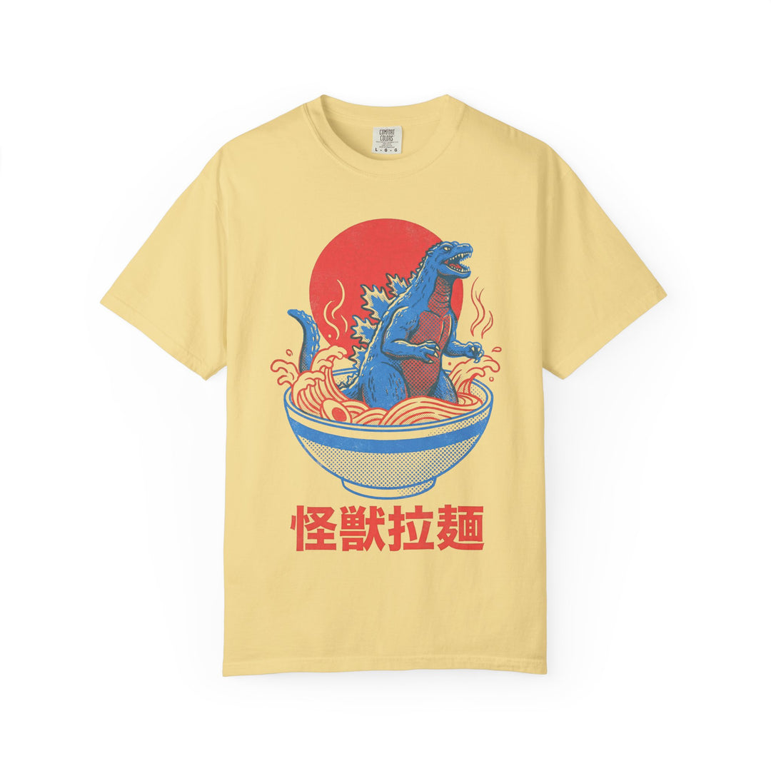 Ramen Kaiju Vintage Poster Mens WUNDERLAND Vibes Short Sleeve Tee