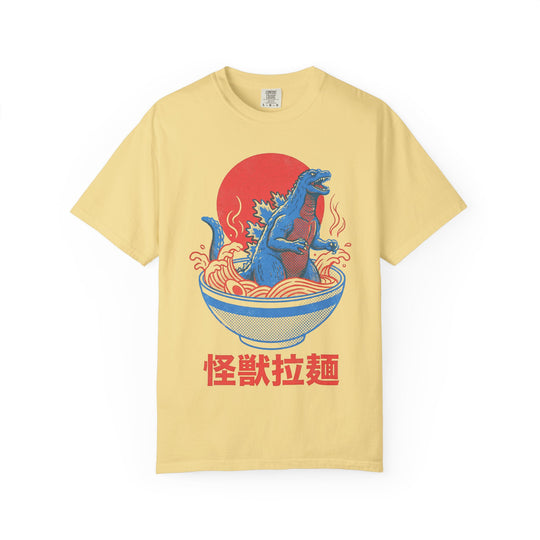 Ramen Kaiju Vintage Poster Mens WUNDERLAND Vibes Short Sleeve Tee
