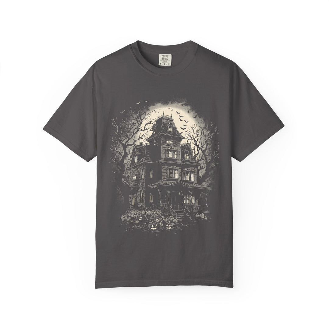 Moonlit Haunted House Womens WUNDERLAND Backyard Dept Halloween Booteek Short Sleeve Tee