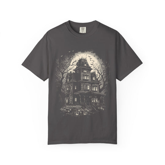 Moonlit Haunted House Womens WUNDERLAND Backyard Dept Halloween Booteek Short Sleeve Tee
