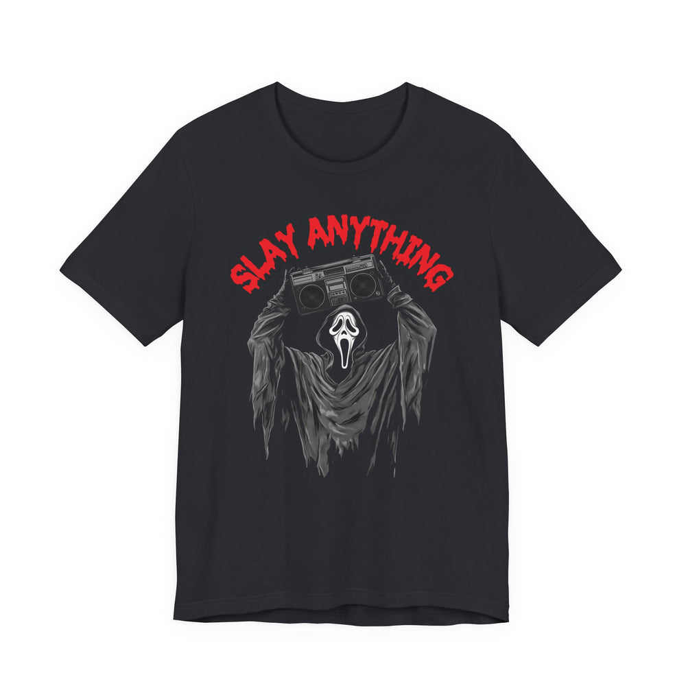 Ghost 'Slay Anything' Horror Movie Men's Halloween Classic Fit Tee