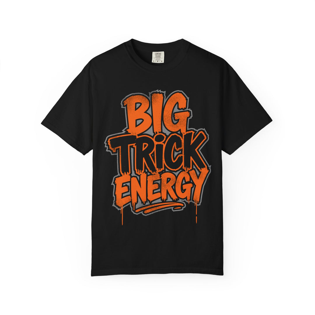 Big Trick Energy Mens WUNDERLAND Backyard Dept Halloween Booteek Short Sleeve Tee