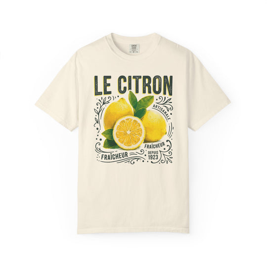 Le Citron Lemons Womens L'Atomique Relaxed Fit Comfort Colors Graphic Tee