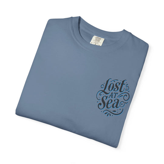 LOST AT SEA NAUTICAL COMPASS SKULLS Mens AQUA VIDA Short Sleeve Tee