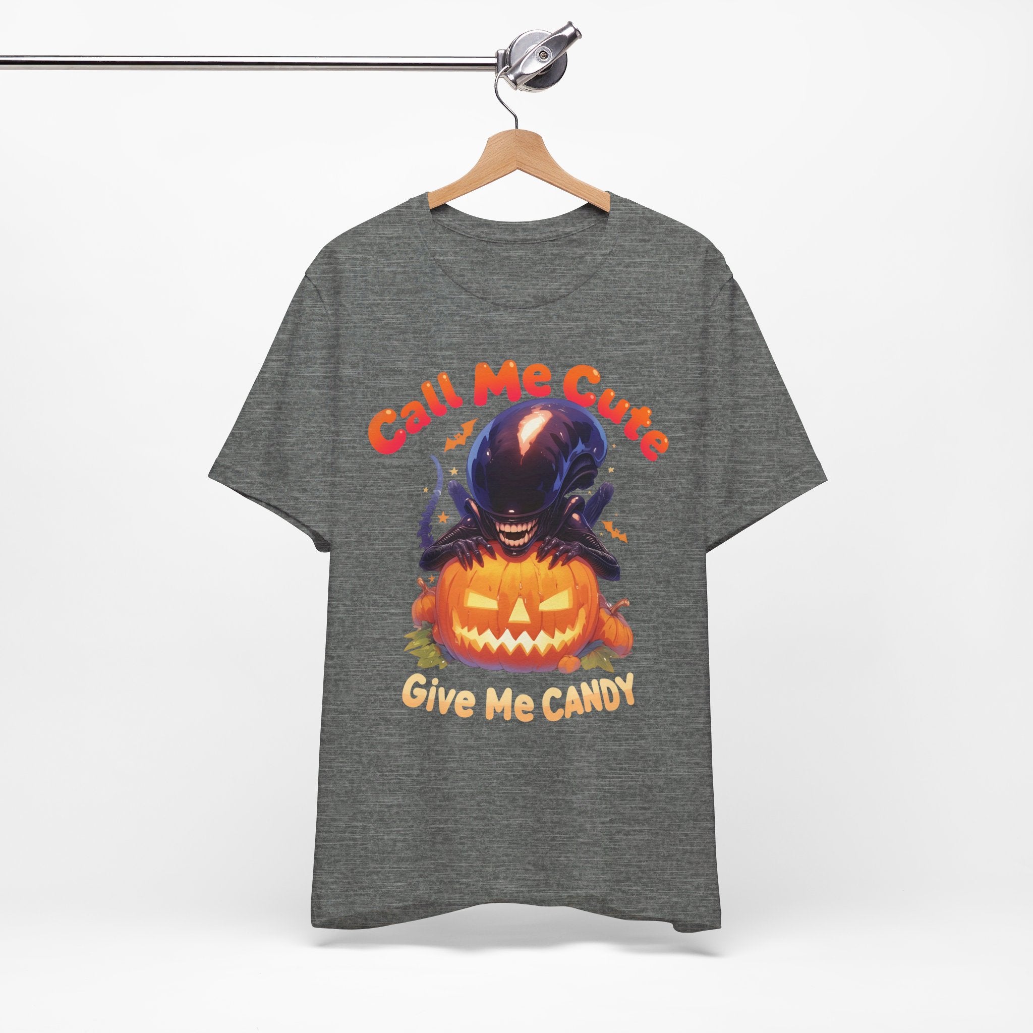 Call Me Cute Give Me Candy Mens Halloween Booteek Jersey Short Sleeve Tee