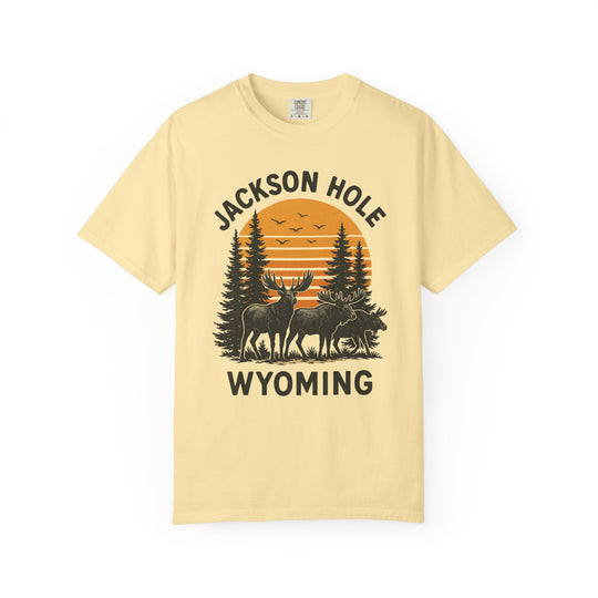 JACKSON HOLE WYOMING DEERS Mens WUNDERLAND Heritage Short Sleeve Tee