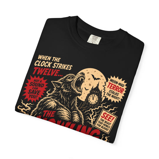 Howling Hour Retro Horror Poster Mens WUNDERLAND Halloween Booteek Short Sleeve Tee