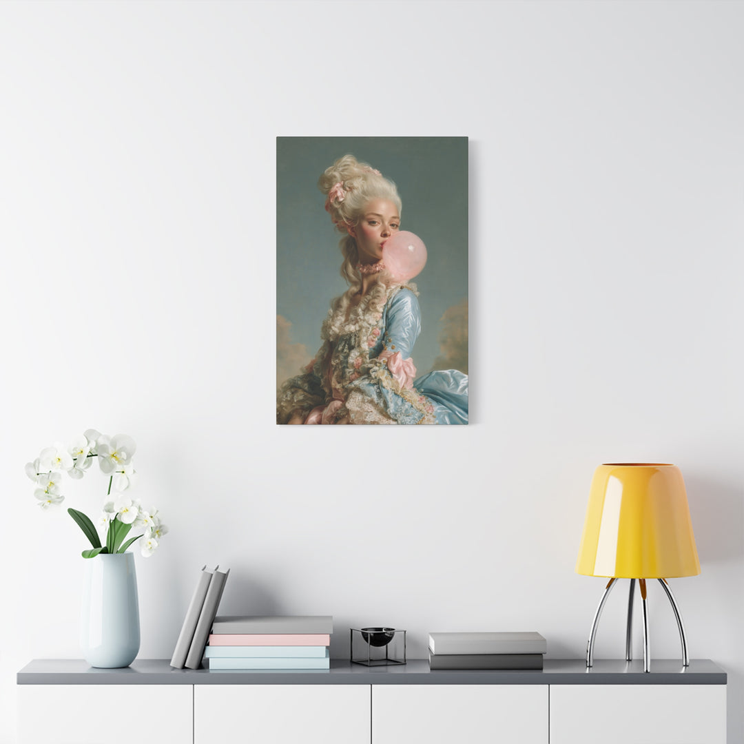 Rococo Bubble Gum Pop Princess Canvas Wall Art