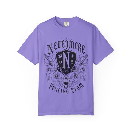 Nevermore Fencing Team Womens WUNDERLAND Halloween Booteek Short Sleeve Tee