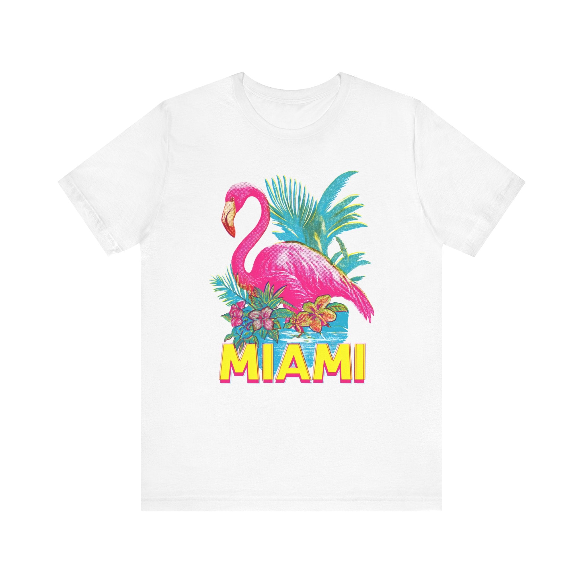 MIAMI FLAMINGO Vintage Womens L'Atomique Graphic Tee